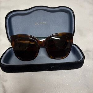 Gucci Green Red Tiger Sunglasses